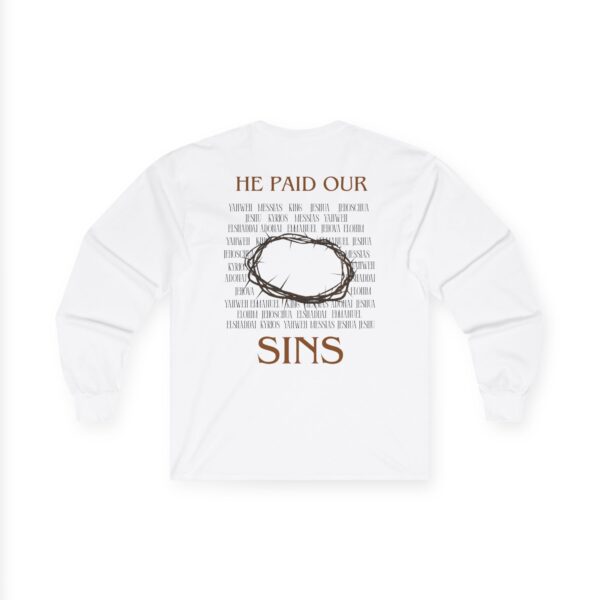 long sleeve shirt: He paid our sins – Bild 3