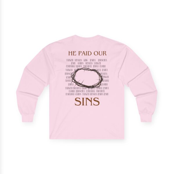 long sleeve shirt: He paid our sins – Bild 9