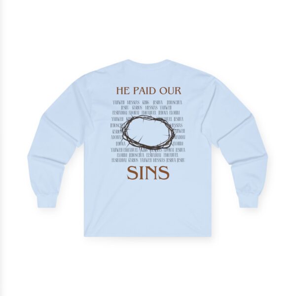 long sleeve shirt: He paid our sins – Bild 7