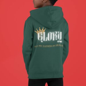Glory to my Father in Heaven kids Hoodie