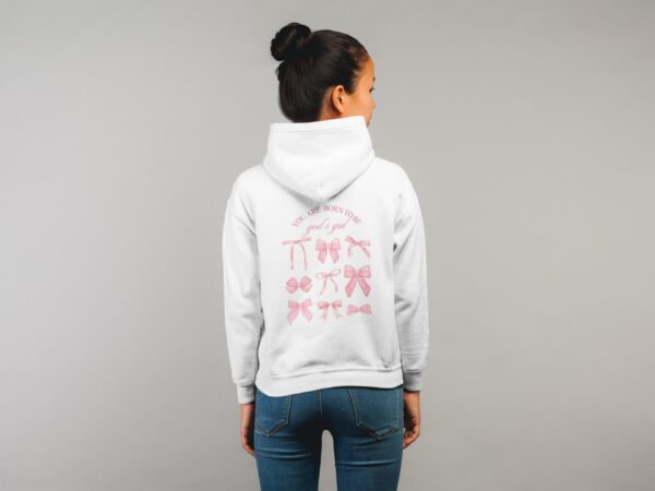 You are born to be god´s girl kids hoodie